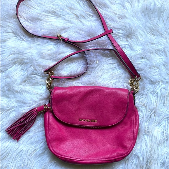 Michael Kors Bedford Deep Pink Tassel Convertible - Picture 5 of 6